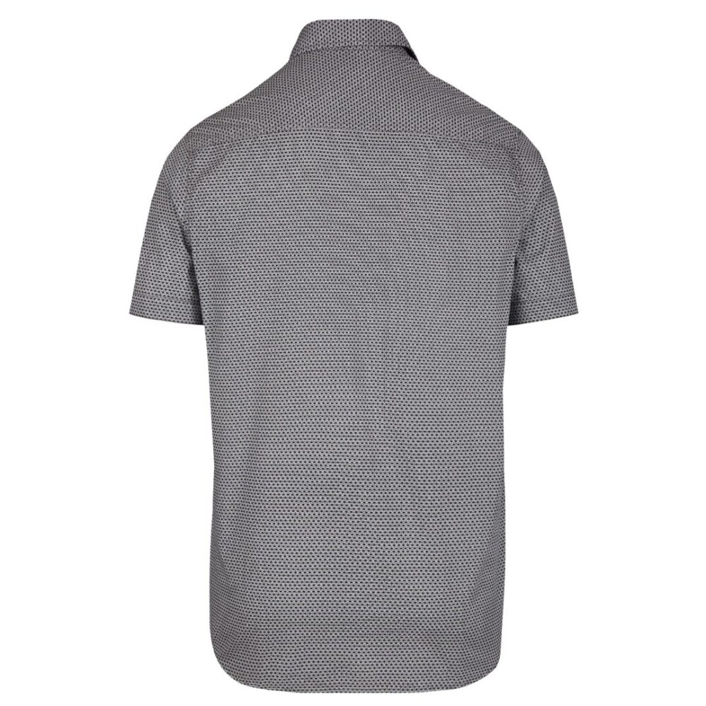 Ανδρικό κοντομάνικο πουκάμισο print γκρι χρώμα  Calamar CL 109800 1S32 43