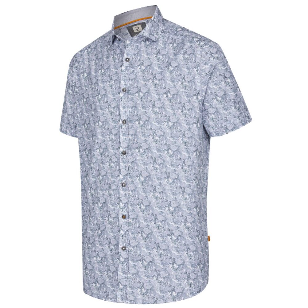 Ανδρικό κοντομάνικο πουκάμισο print Calamar CL 109805-3S13-38