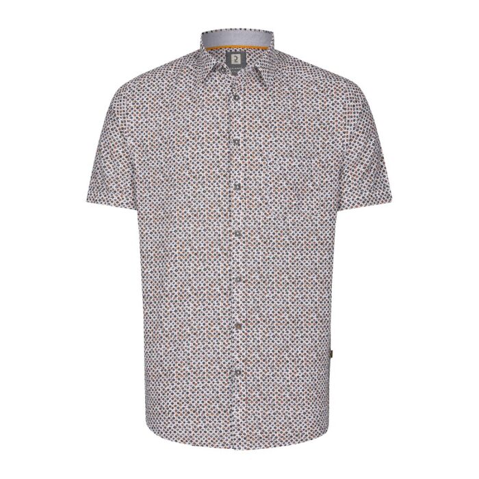 Men's short-sleeved shirt print Calamar CL 109830-3S18-38