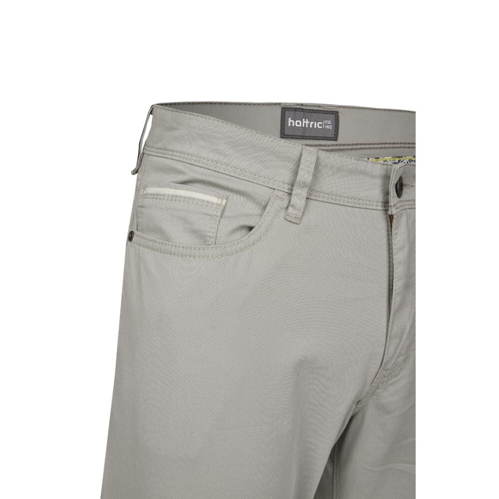 Men's five-pocket pants Hunter, light gray color Hattric HT 688635-3643-06