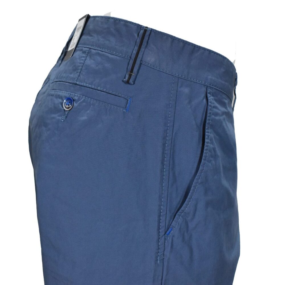 Men's Chinos Bermuda shorts, blue raft color Hattric HT 697360-5Q36-42