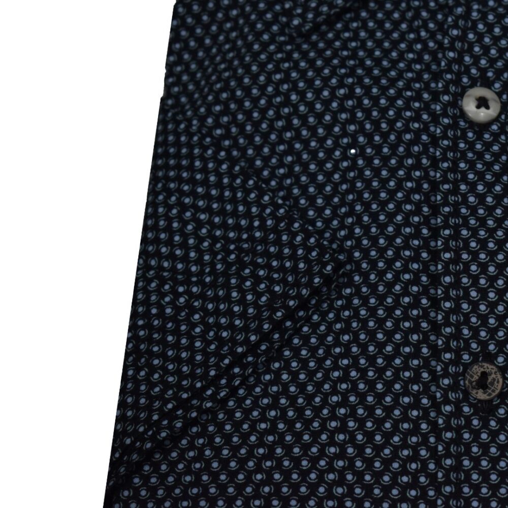 Ανδρικό κοντομάνικο πουκάμισο print,μπλε-γκρι χρώμα Calamar CL 109830-5S39-43