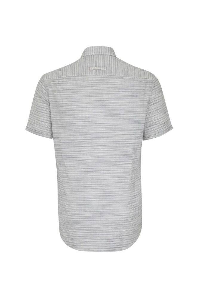 Ανδρικό κοντομάνικο ριγέ πουκάμισο, γκρι-σιελ χρώμα Camel Active CA 115424-19