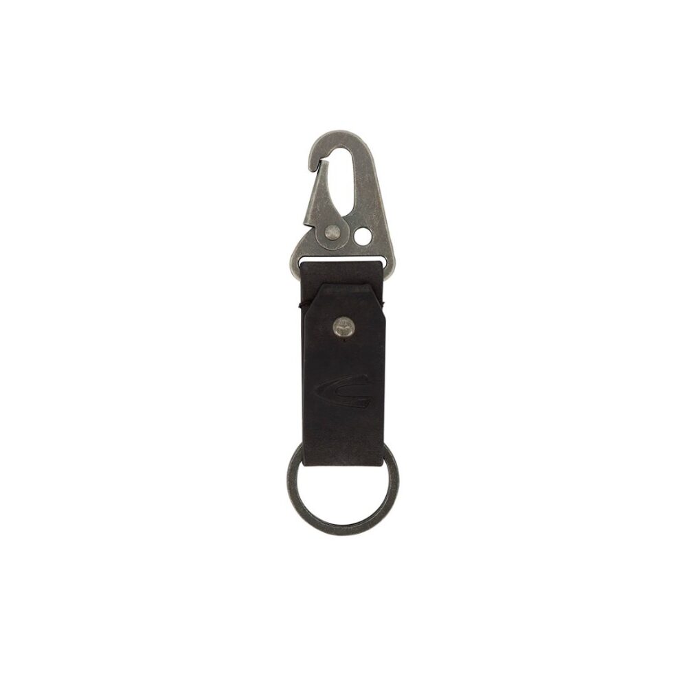 Leather keychain - steel black color Olibia Camel Active CA 326-701-60