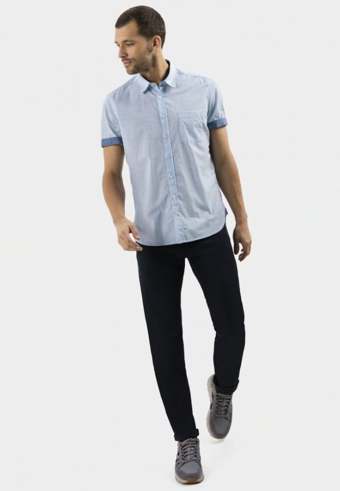 Ανδρικό κοντομάνικο πουκάμισο , χρώμα σιέλ Camel Active CA 409231-5S22-45