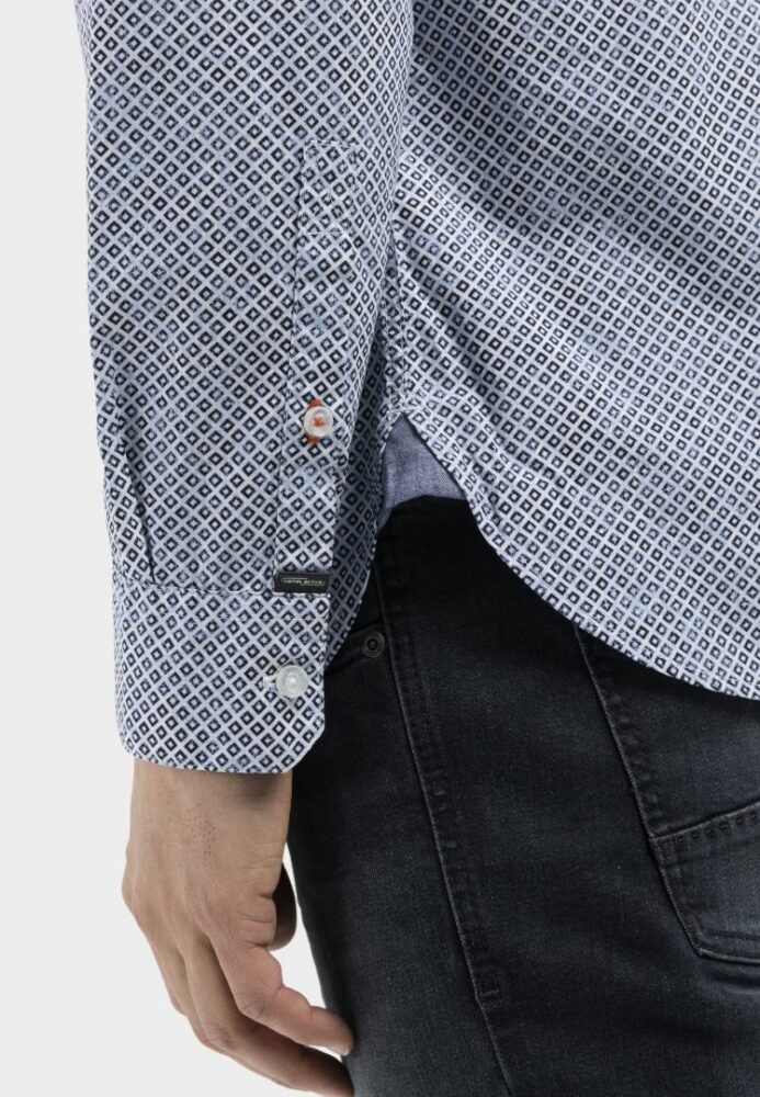 Men's long-sleeved shirt print, blue color Camel Active CA 409114-5S04-45