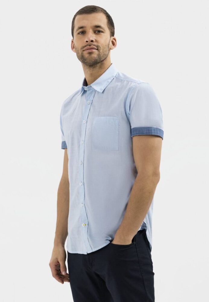 Men's short-sleeved shirt, light blue Camel Active CA 409231-5S22-45