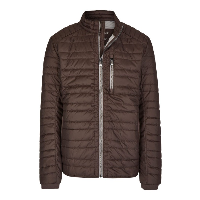 Men's quilted jacket with small brown color Calamar CL 130700-4Q92-28