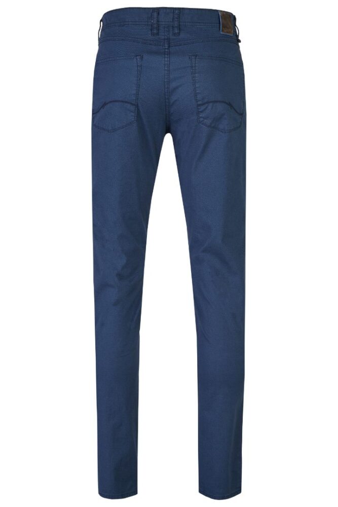 Men's 5-pocket pants Minimal Print, blue color Hattric HT 688525-5619-43