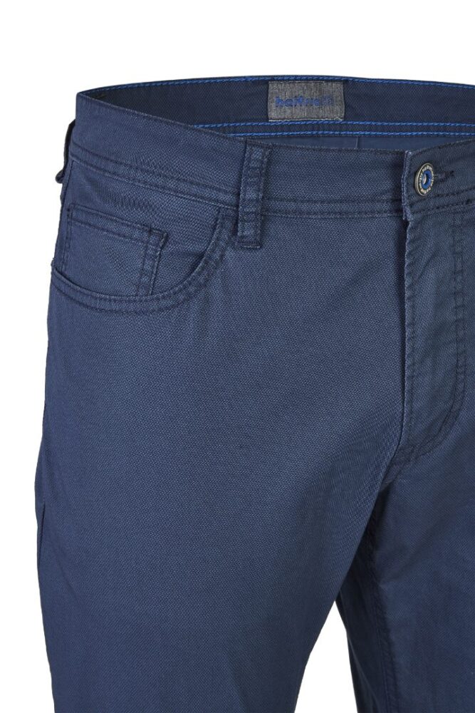 Men's 5-pocket pants Minimal Print, blue color Hattric HT 688525-5619-43