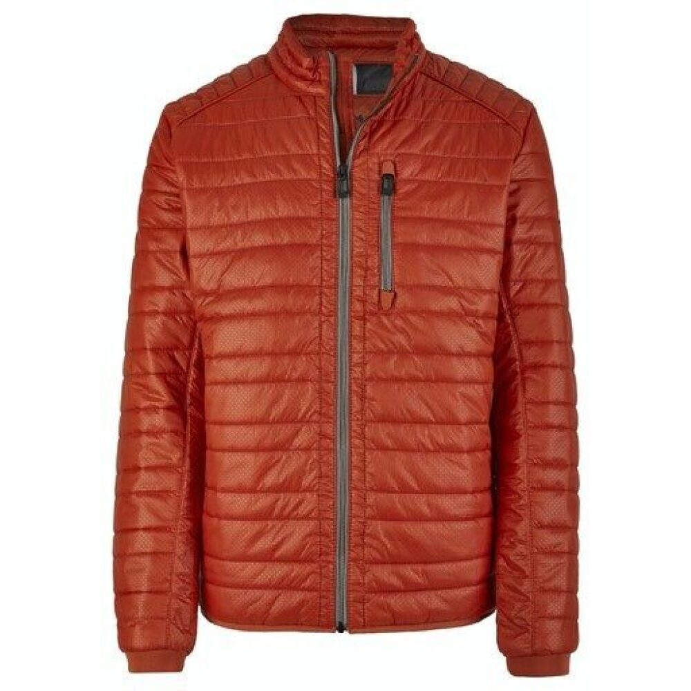 Men's quilted jacket with miniature orange color Calamar CL 130700-4Q73-95
