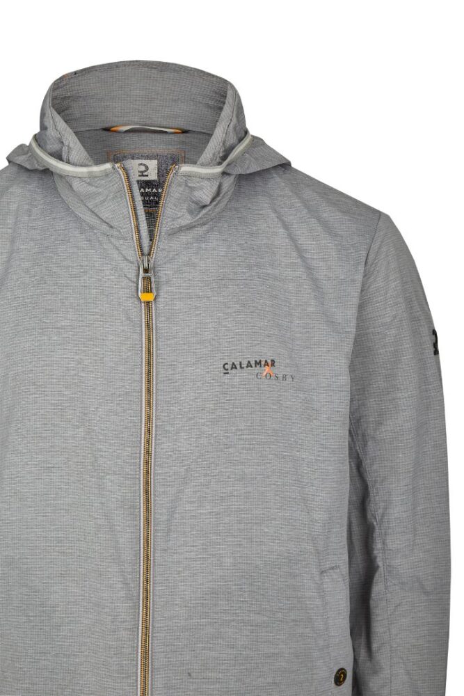 Men's jacket with gray hood CALAMAR CL 130540 3Q79 04