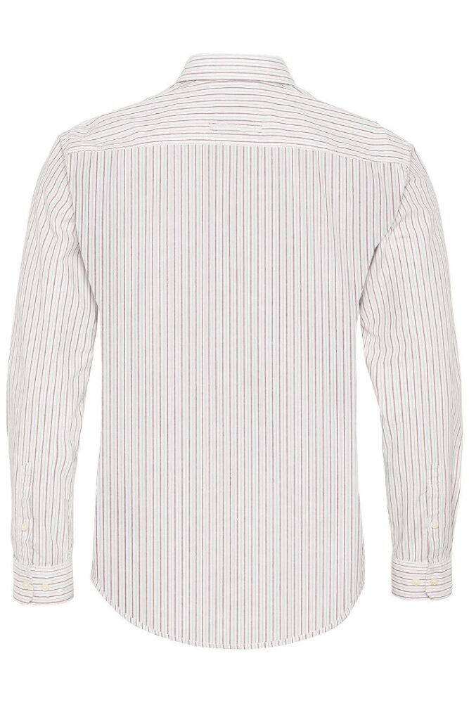 Men's long-sleeved shirt white with red-blue stripes Camel Active CA C89 409123 3S09 44