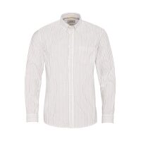 Ανδρικό μακρυμάνικο πουκάμισο λευκό με ρίγες κόκκινες-γαλάζιες Camel Active CA C89 409123 3S09 44