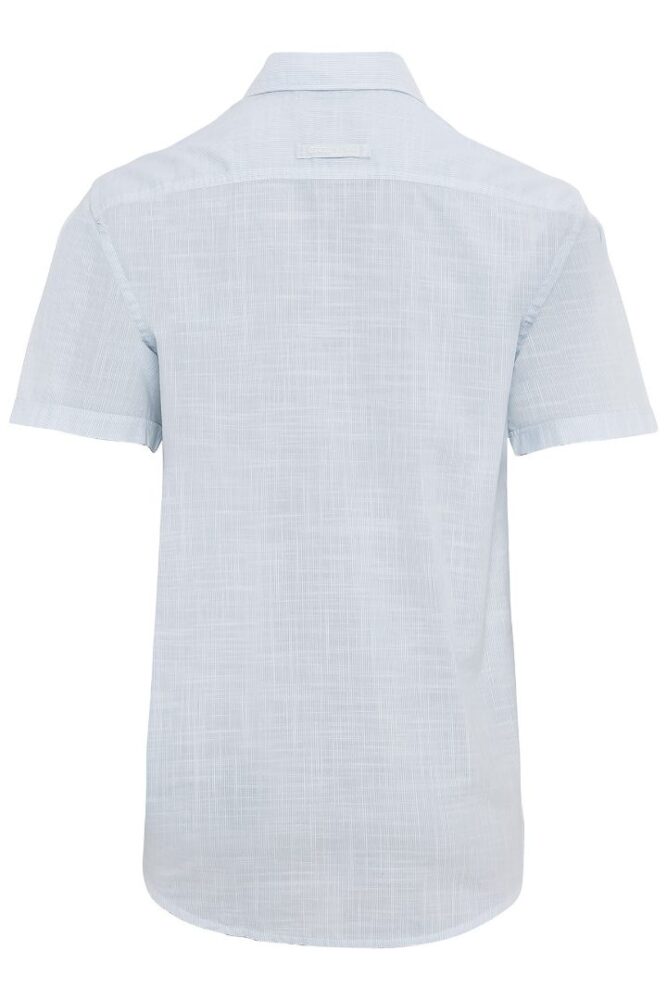 Ανδρικό κοντομάνικο πουκάμισο ριγέ σιέλ-άσπρο Camel Active CA C89 409221 3S32 10