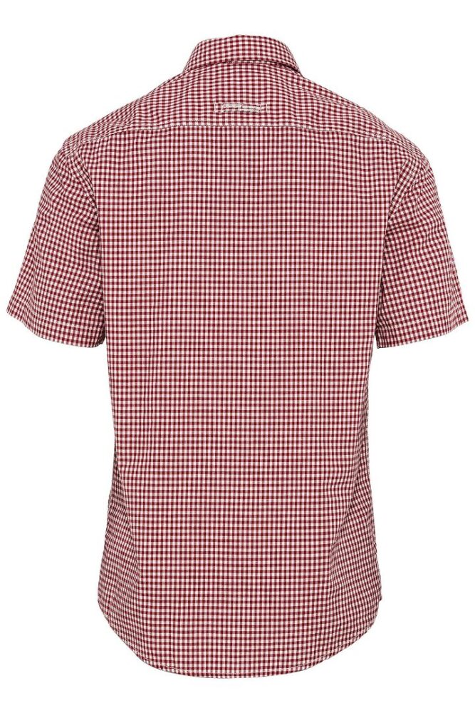Men's short-sleeved checkered shirt red-white Camel Active CA C89 409227 3S39 44