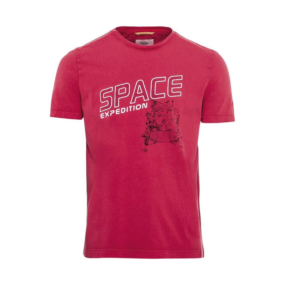 Men's short-sleeved T-shirt with round neck red Camel Active CA C89 409431 3T05 44