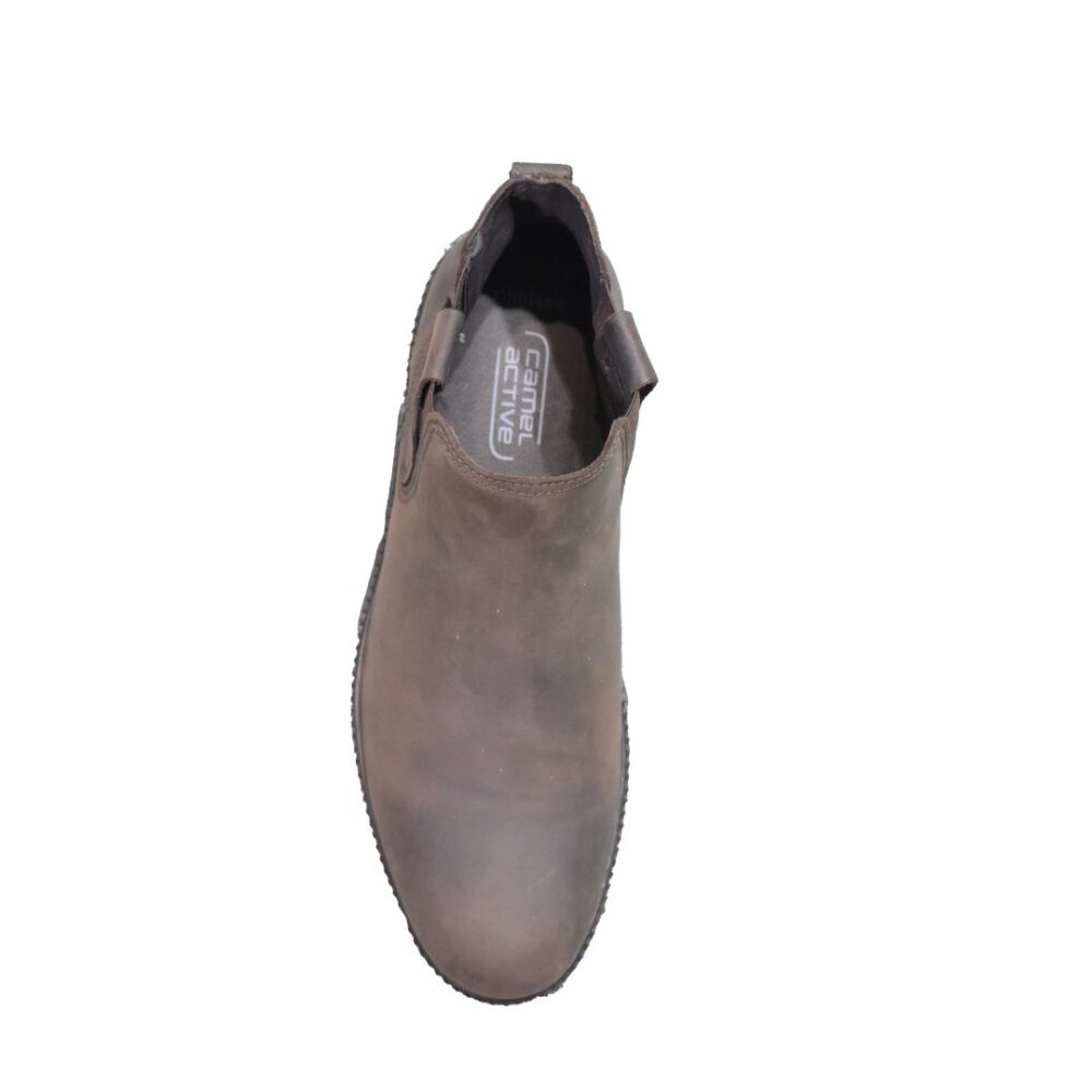Men's leather- Nubuck dark brown boot Camel Active CA 361 15 01