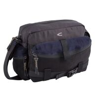 Τσάντα ώμου με αποσπώμενη μπροστινή τσέπη Madison ανθρακί-μπλε χρώμα Camel Active CA 331-601-72
