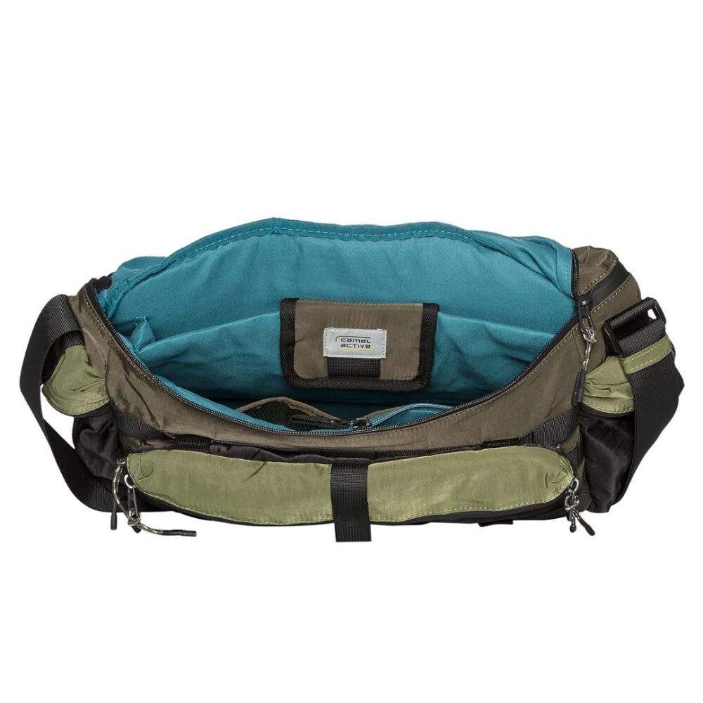 Shoulder bag with removable front pocket Madison khaki color Camel Active CA 331-602-35