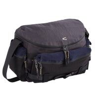 Τσάντα ώμου με αποσπώμενη μπροστινή τσέπη Madison ανθρακί-μπλε χρώμα Camel Active CA 331-602-72