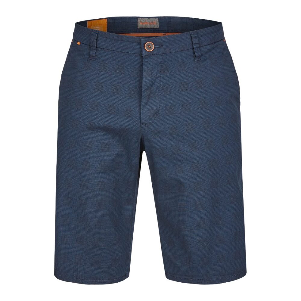 Men's chino shorts, navy blue dark color Hattric HT 697375-5619-47