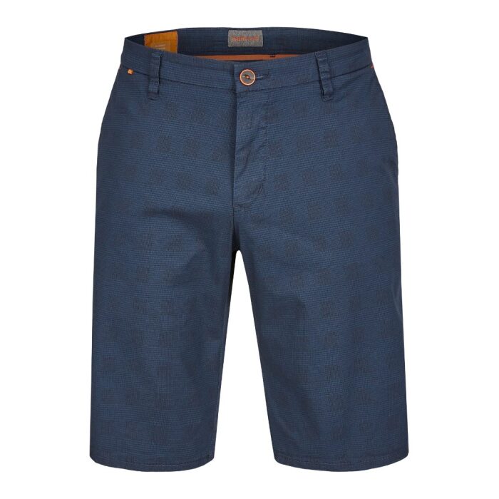 Men's chino shorts, navy blue dark color Hattric HT 697375-5619-47