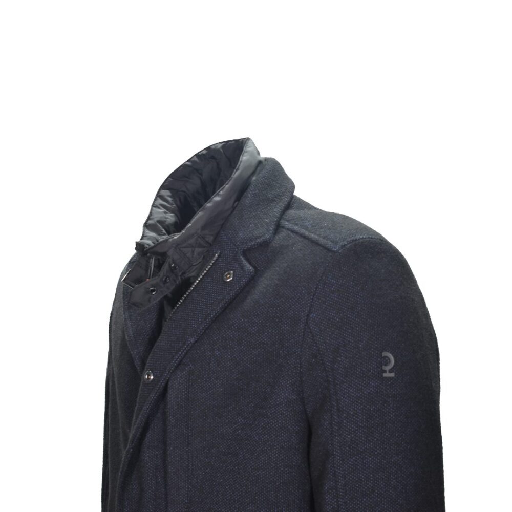 Men's wool coat blue dark Calamar CL 110300 2Q60 43