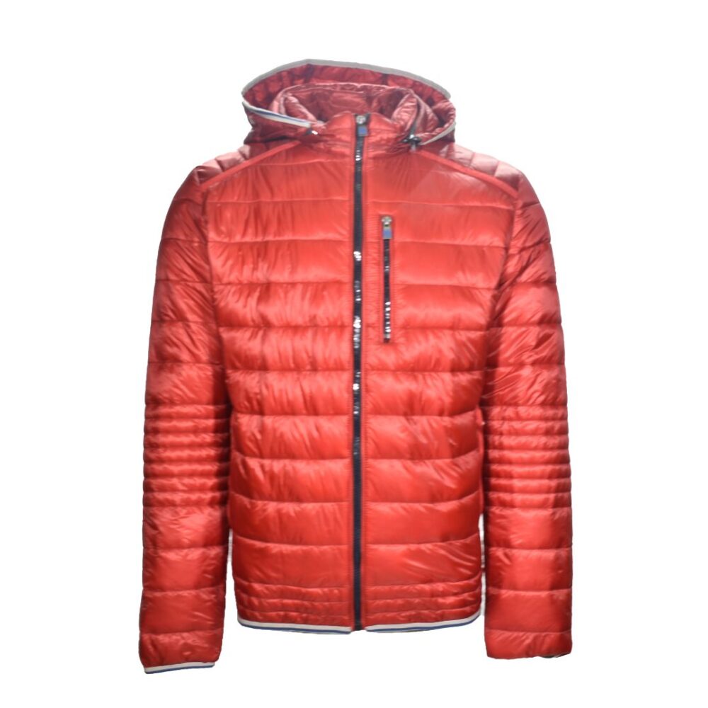 Men's quilted jacket red ripstop red Calamar CL 130110 1Q34 53