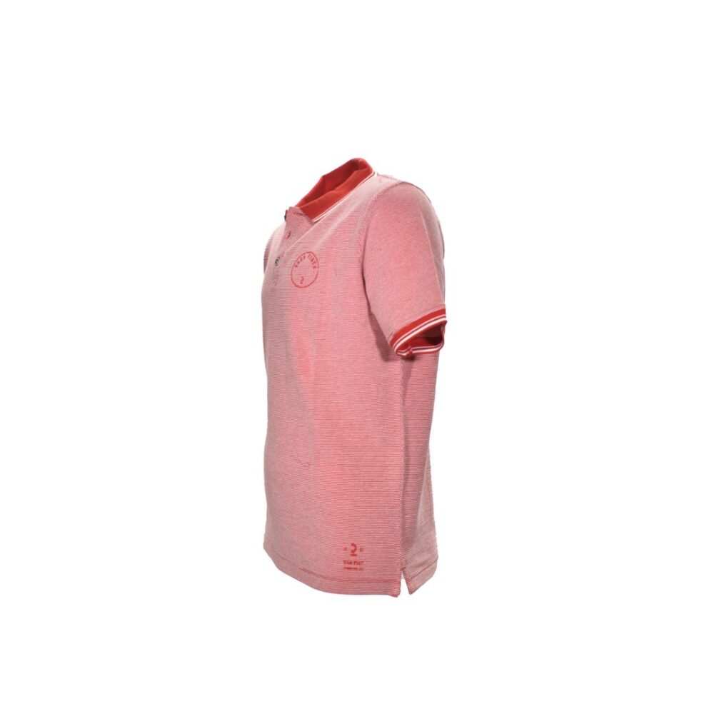 Men's polo piqué t-shirt red CALAMAR CL 109465 3P03 50