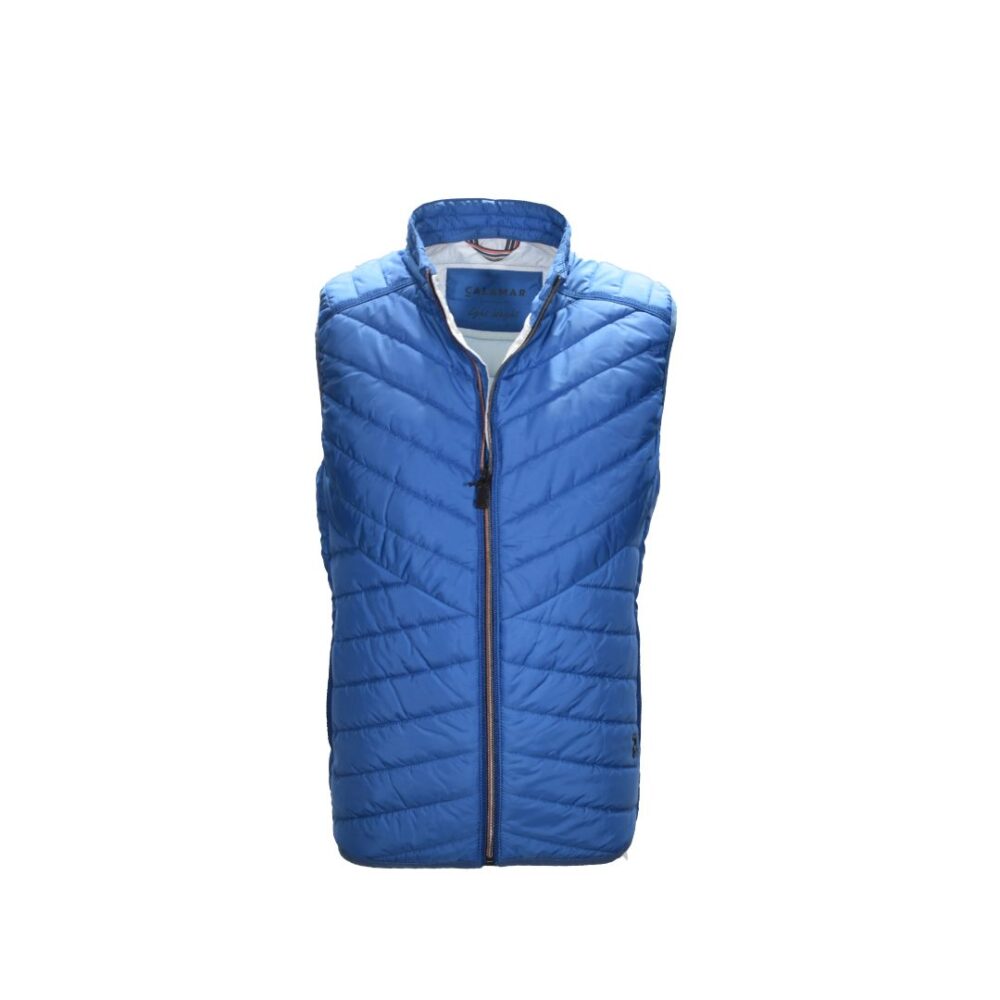Men's quilt blue vest CALAMAR CL 160010 1Y95 47