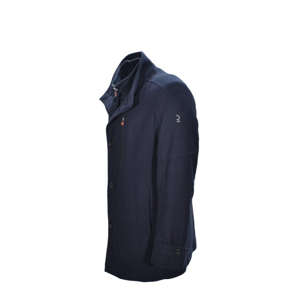 Men's coat three quarters woolen dark blue Calamar CL 120770 8Q22 43