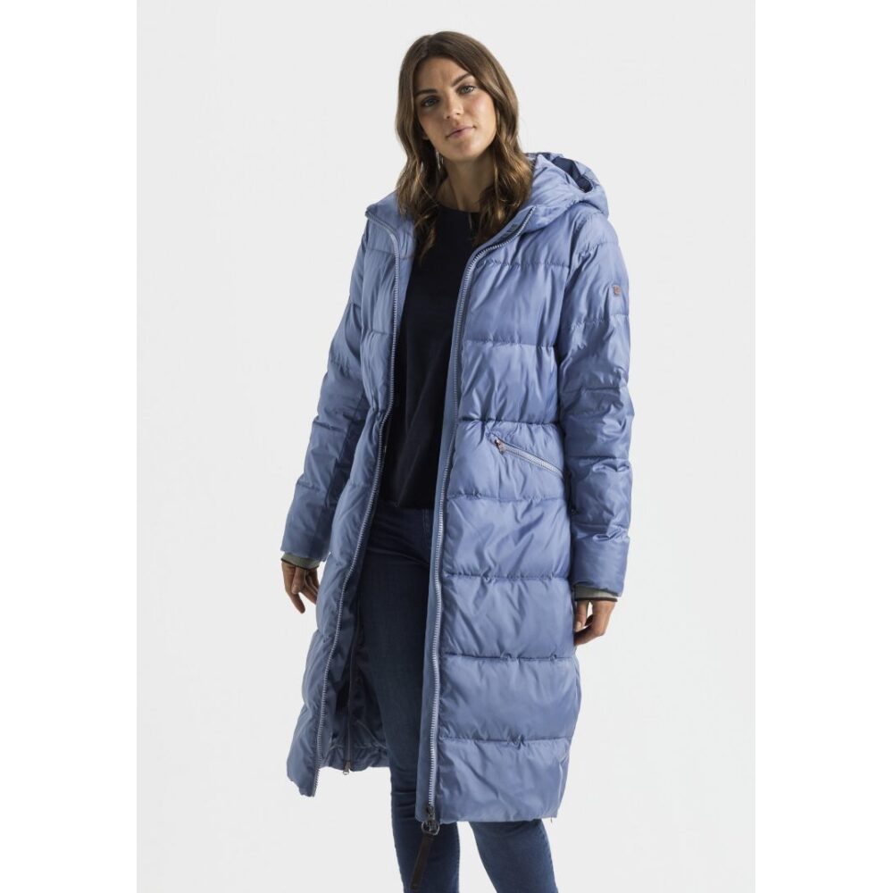 Women's blue long jacket (parka) Camel Active CA 310660 4E36 40