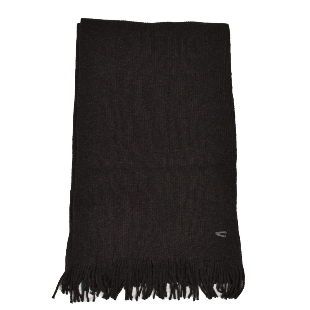 Knitted scarf with brown fringes Camel Active CA 407310-8V31-28