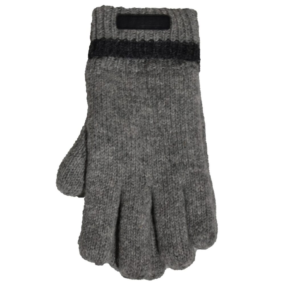 Men's knitted gray gloves Camel Active CA 408264-2419-09