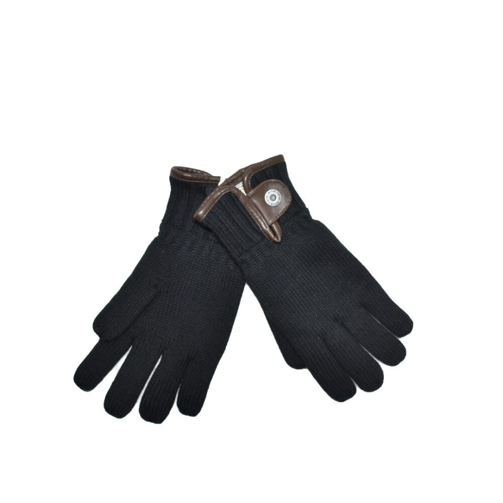 Men's knitted gloves with isothermal lining Thinsulate, black Camel Active CA 408310-2G31 09
