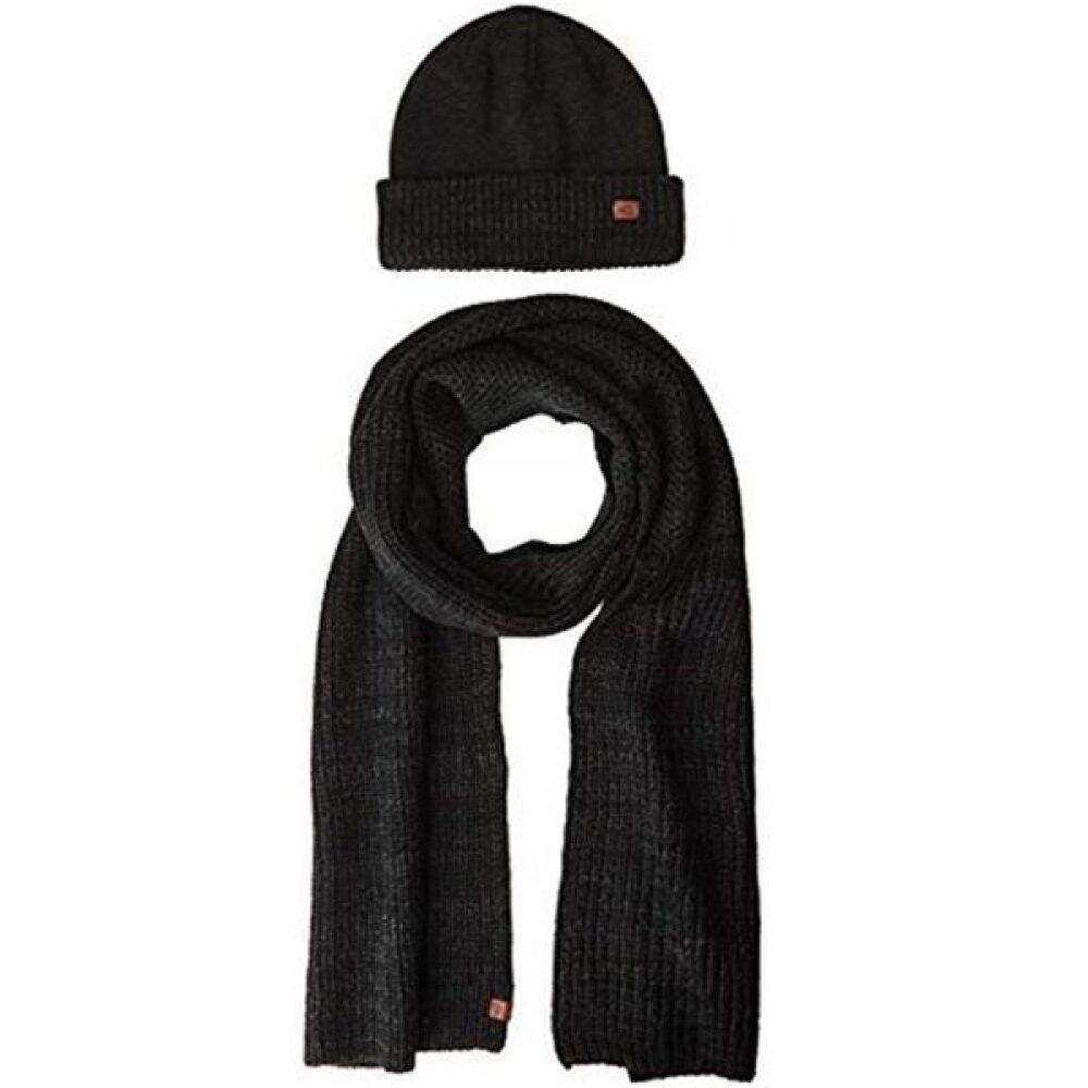 Knitted scarf and hat set black Camel active CA 407290-8A29-08