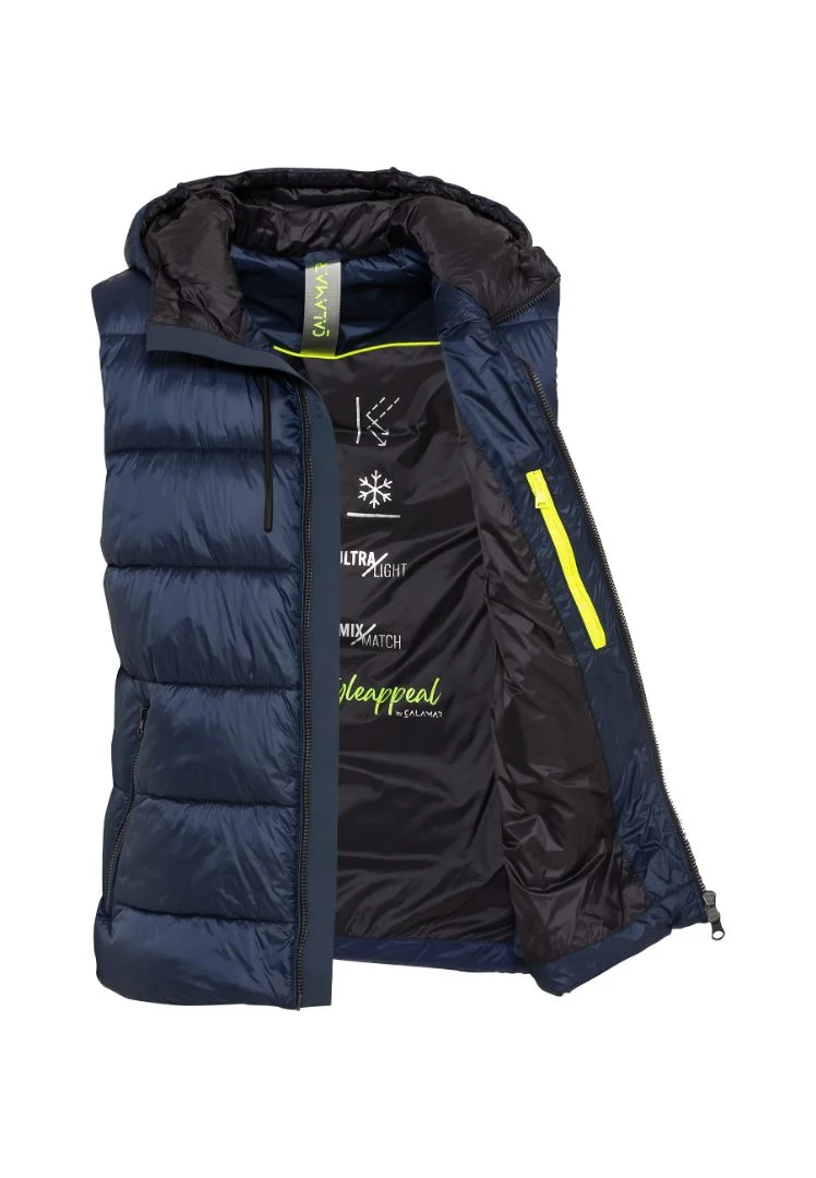 Men's winter vest, blue color Calamar CL 160320-6Y11-43