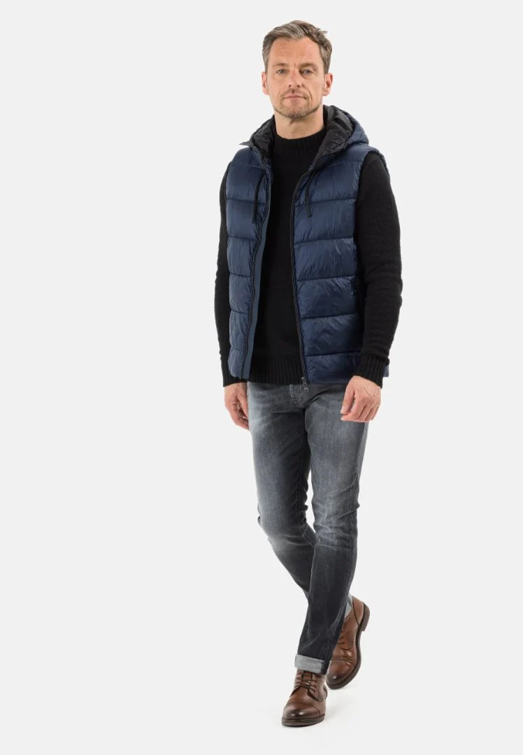 Men's winter vest, blue color Calamar CL 160320-6Y11-43