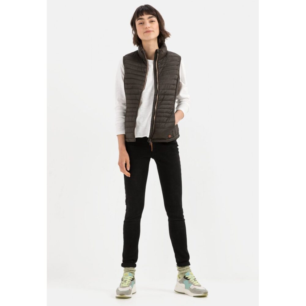 Women's quilted vest, brown Camel Active CA 360250-9E50-79