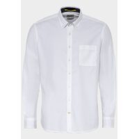 Men's Long Sleeve Cotton Shirt, White Camel Active CA 409111-9S01-01