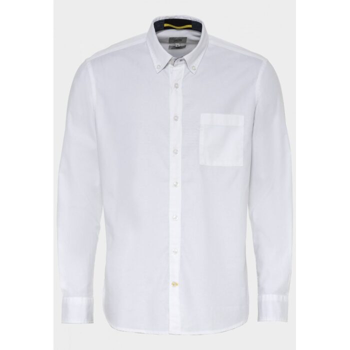 Ανδρικό μακρυμάνικο βαμβακερό πουκάμισο , λευκό  χρώμα Camel Active CA 409111-9S01-01