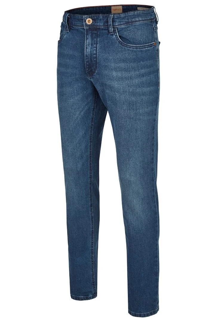 Men's jeans slim fit blue color Hattric HT 688745-6348-42