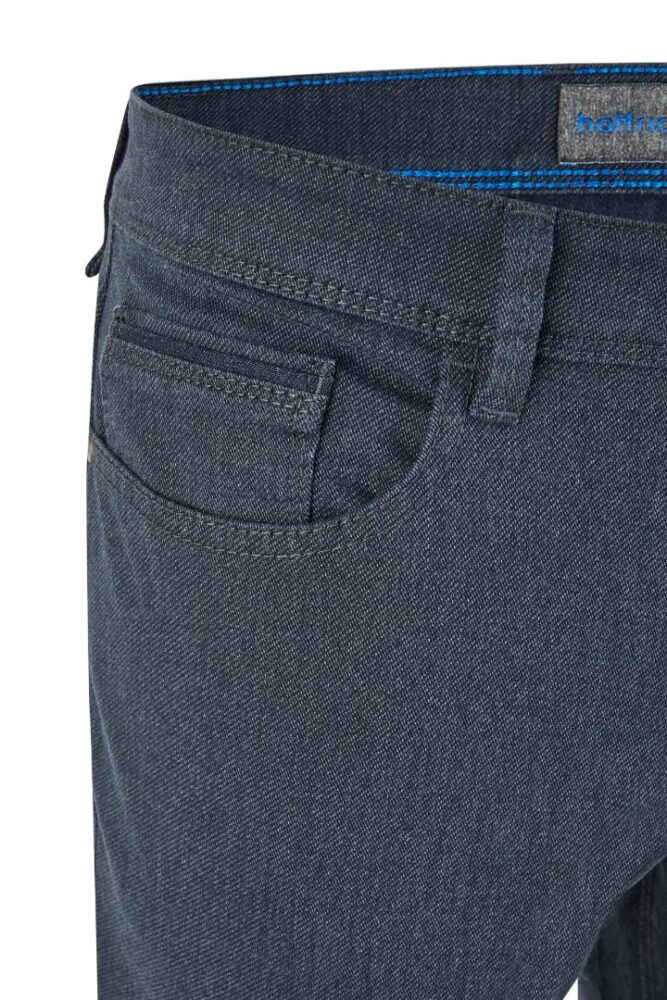Ανδρικό βαμβακερό παντελόνι Woolen Look, μπλε χρώμα Hattric HT 688085-6255-42