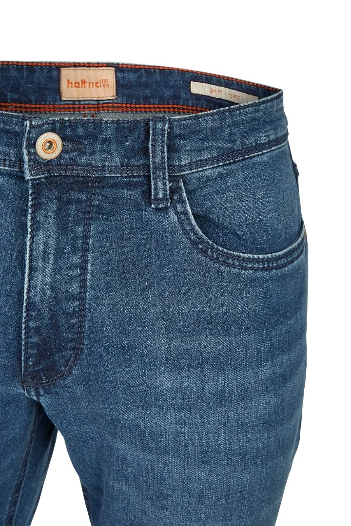 Men's jeans slim fit blue color Hattric HT 688745-6348-42