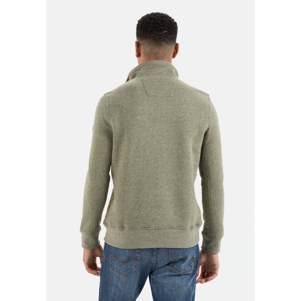 Men's Long Sleeve Cotton Sweatshirt, Oil Color Camel Active CA 409344-6F14-93