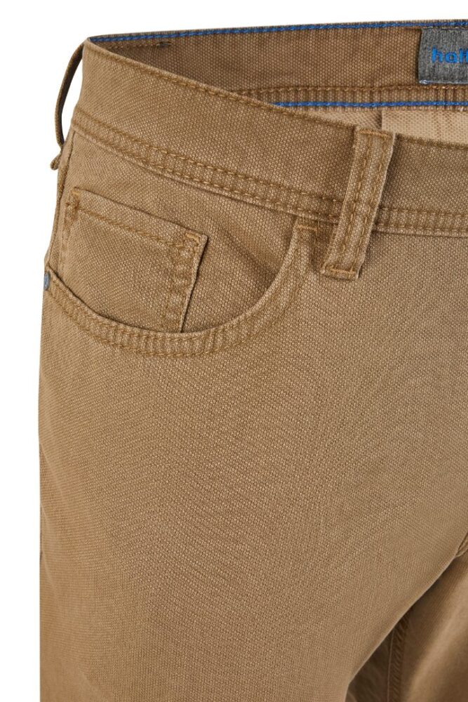 Men's 5-pocket cotton pants brown color Hattric HT 688955 6334 18