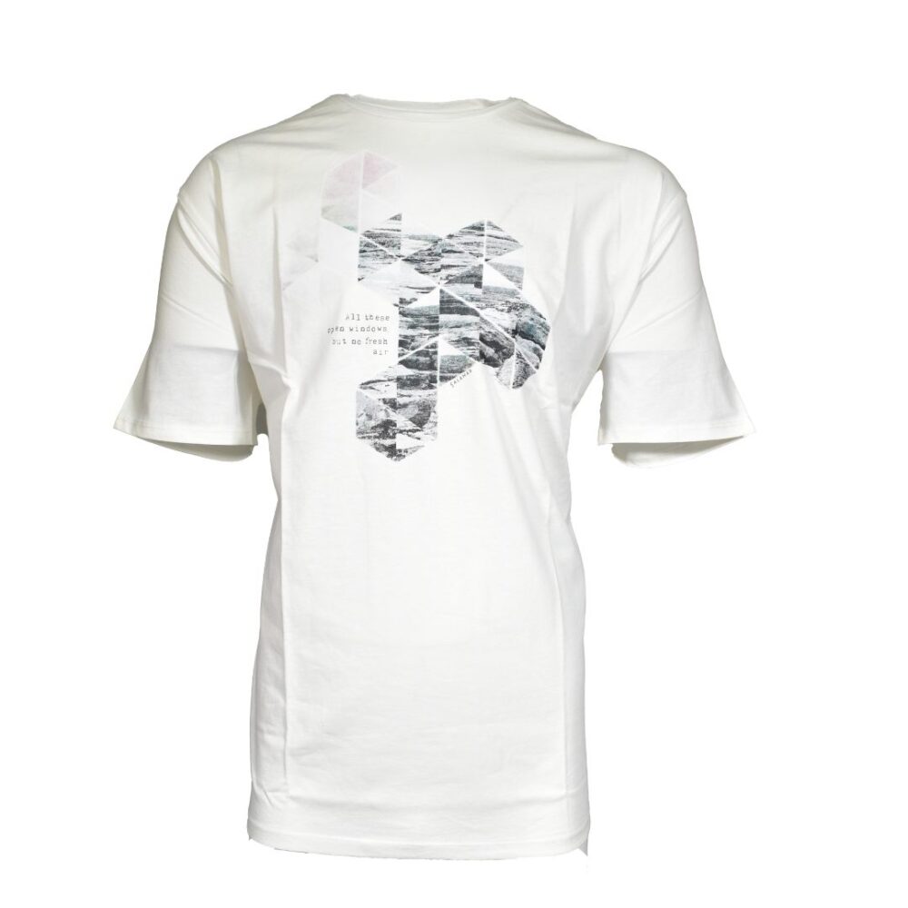 Men's T-shirt white Calamar CL 109645-7T01-02