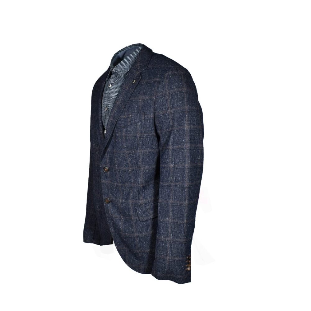 Men's sports jacket blue plaid color Calamar CL 144645-2055-43