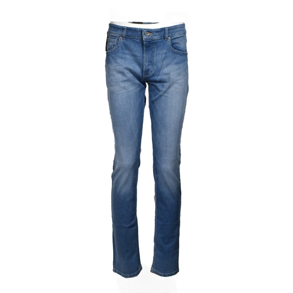 Ανδρικό παντελόνι τζιν μπλε ανοιχτό χρώμα στενή γραμμή  Calamar CL 188355-1192-46